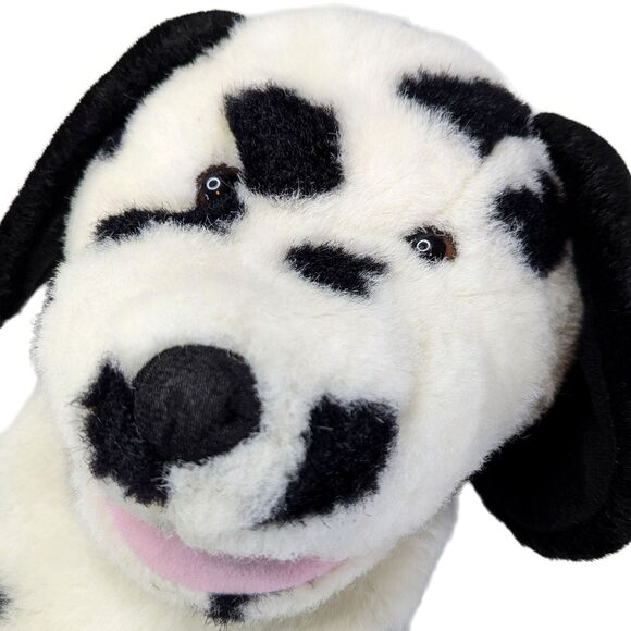 Vintage A&A Aurora Dalmatian Hand Puppet Plush Spots Brown Eyes Floppy Ears 10" - Picture 6 of 9